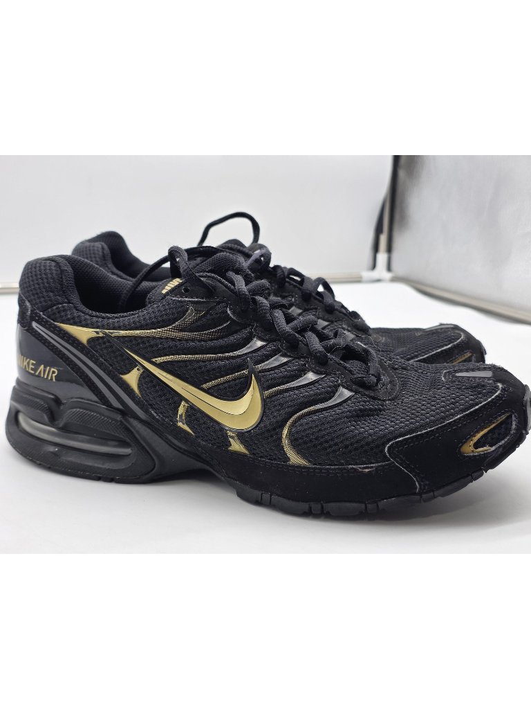 Nike Torch 4 Shoes Mens 8.5 Black Gold Mesh Damaged Running Sneakers Cn2159-002